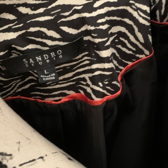 Sandro Studio lightweight animal print jacket - Picture 7 of 7